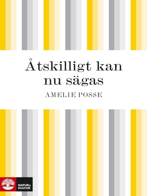 Titeldetaljer för Åtskilligt kan nu sägas av Amelie Posse - Tillgänglig